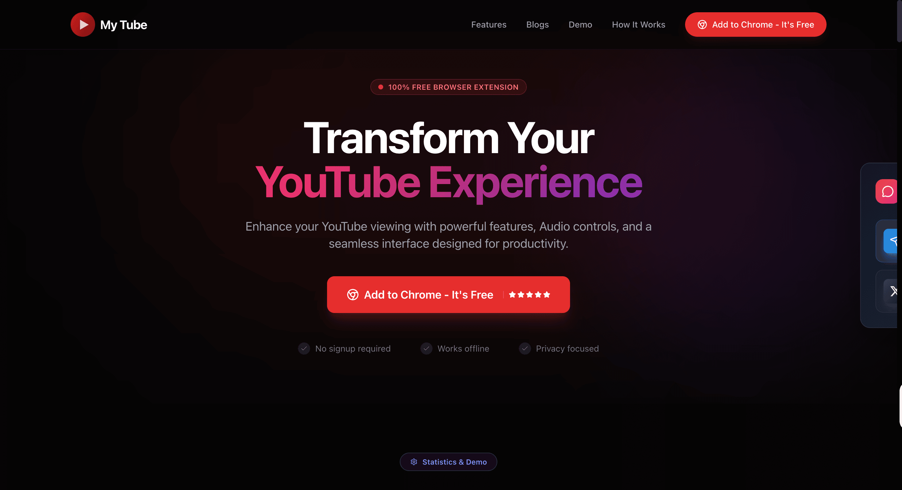 MyTube β YouTube Enhancer (Extension + Android App) β screenshot 1